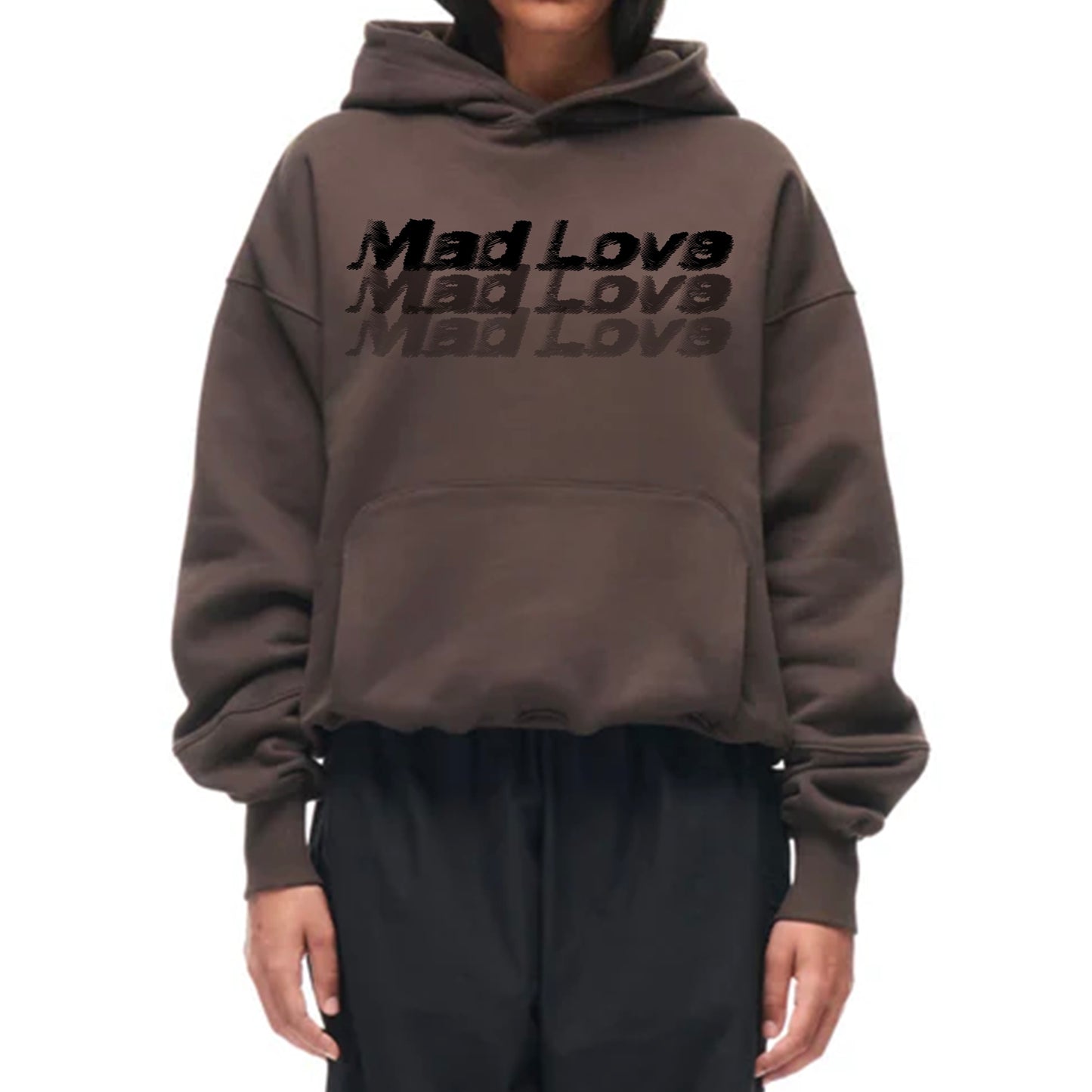 MAD LOVE HOODIE BROWN
