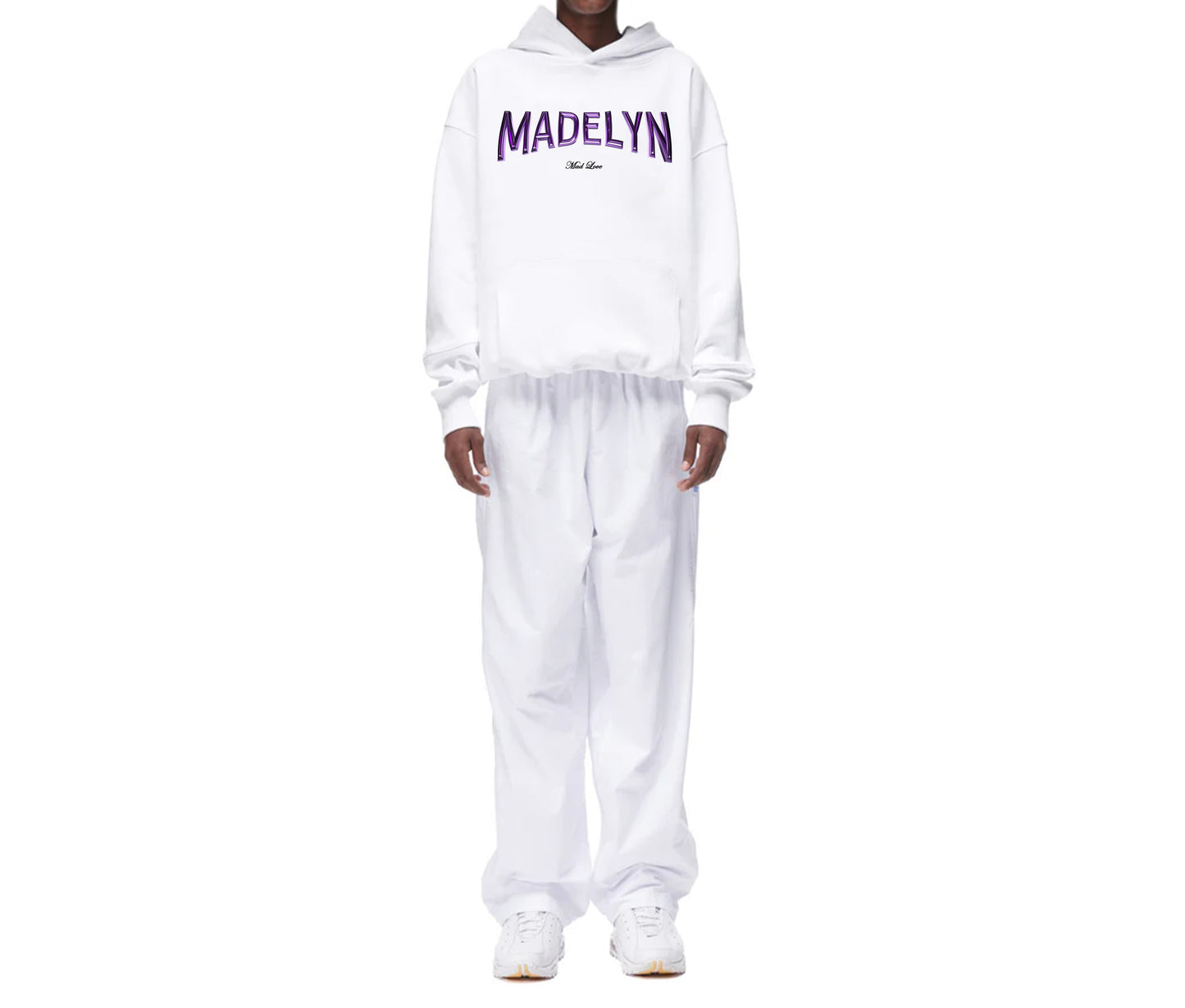 MADELYN 3D WHITE HOODIE