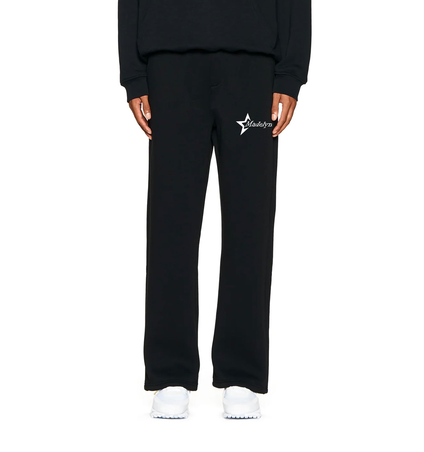 Madelyn Open Leg Jogger Black