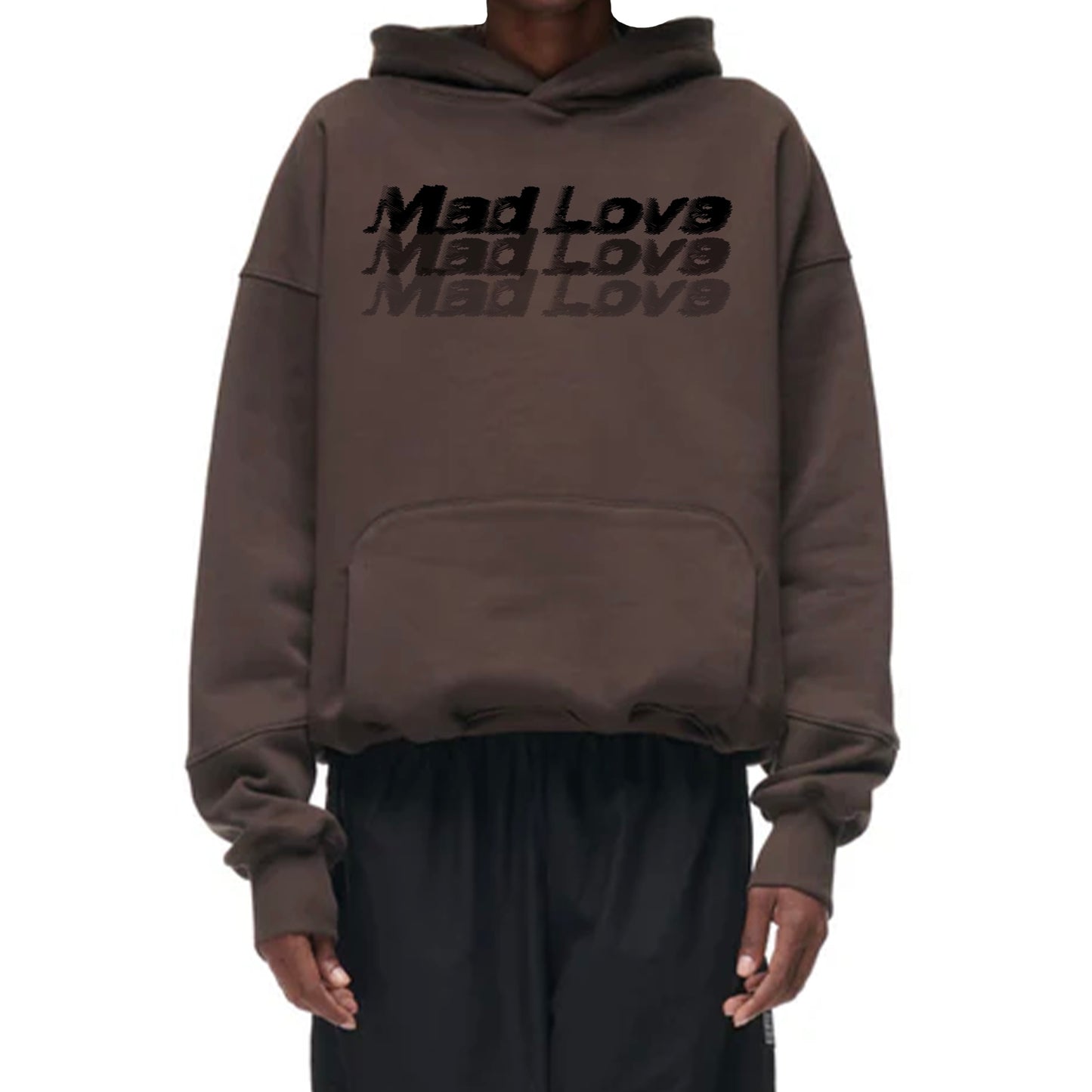 MAD LOVE HOODIE BROWN